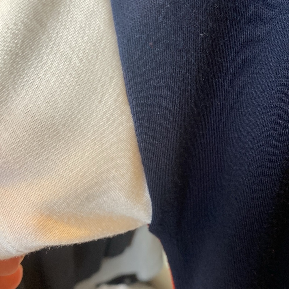 Ruby Rd. Stylish burnt orange /Navy/White Women's Top size PS - Picture 7 of 9